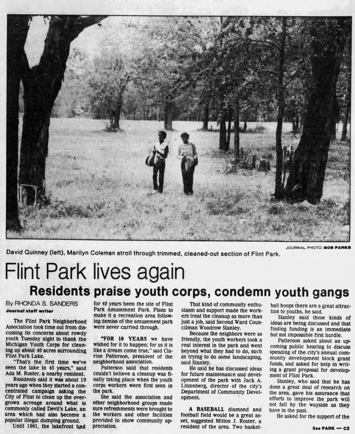 Flint Park (Flint Amusement Park) - Sep 21 1983 Article (newer photo)